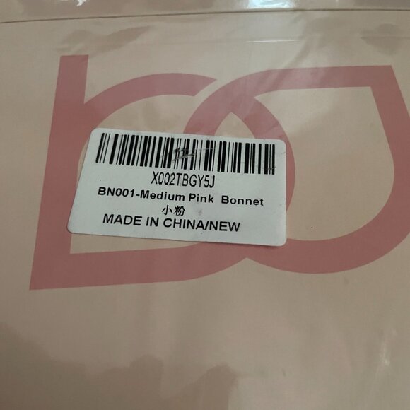 Bonnet Queen Medium Pink Hair Bonnet - Picture 4 of 7